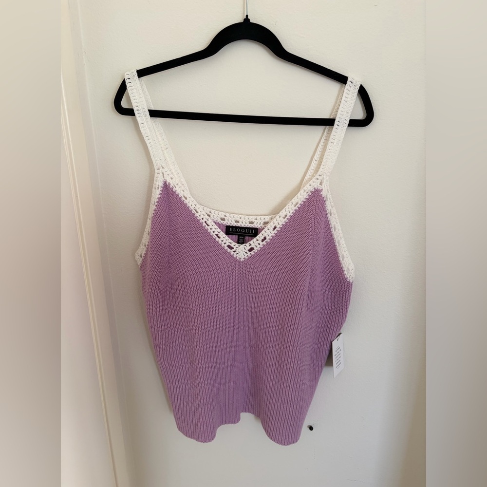 NWT Eloquii Crochet Top